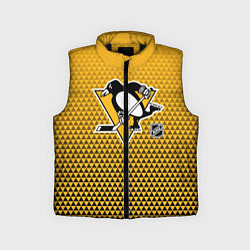 Детский жилет Питтсбург Пингвинз - черный и желтый, цвет: 3D-черный