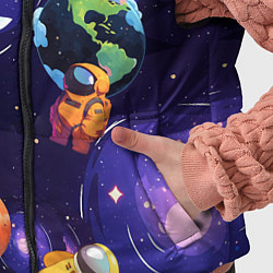 Детский жилет Among Us космос, цвет: 3D-черный — фото 2