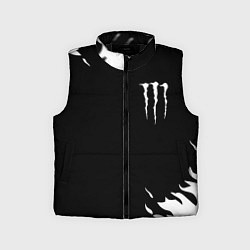 Детский жилет Monster energy fire white