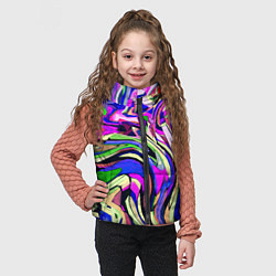 Детский жилет Абстракция пластика синий, цвет: 3D-черный — фото 2