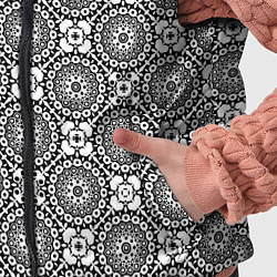 Детский жилет Черно белый кружевной узор, цвет: 3D-черный — фото 2