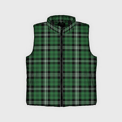Детский жилет Checkered green