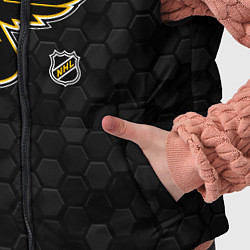 Детский жилет Сент Луис Блюз - черные соты, цвет: 3D-черный — фото 2