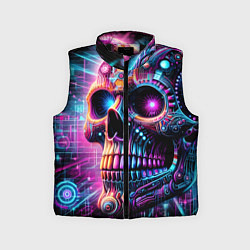 Детский жилет Neon cyber skull
