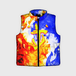 Детский жилет Doom битва огня, цвет: 3D-черный