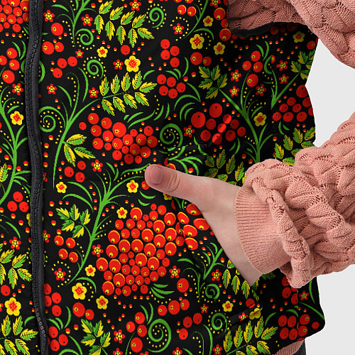 Детский жилет Традиционная узорная роспись / 3D-Светло-серый – фото 5