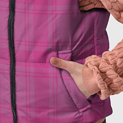 Детский жилет Checkered pink, цвет: 3D-черный — фото 2