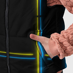 Детский жилет Neon yellow blue, цвет: 3D-черный — фото 2