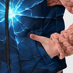 Детский жилет Синий камуфляж со вспышками, цвет: 3D-черный — фото 2