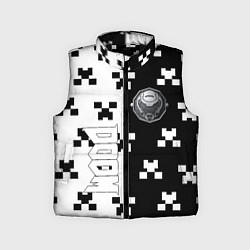 Детский жилет Doom x minecraft pattern, цвет: 3D-черный