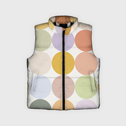 Детский жилет Цветочный горошек