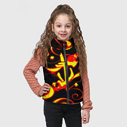 Детский жилет Doom dragon steel fire, цвет: 3D-черный — фото 2