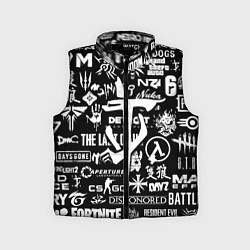 Детский жилет Doom логотипы всех игр