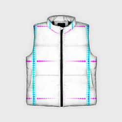Детский жилет Color white blue pink stripes