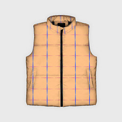 Детский жилет Color beige blue cross