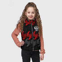 Детский жилет Униформа России - красный, цвет: 3D-черный — фото 2
