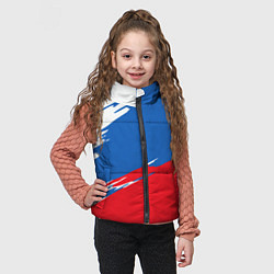Детский жилет Белый Синий Красный, цвет: 3D-черный — фото 2