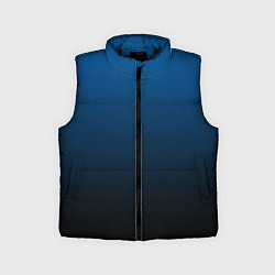 Детский жилет Лазурит тёмно-синий, цвет: 3D-черный