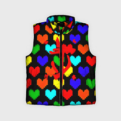 Детский жилет Doom love pixel pattern