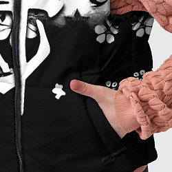 Детский жилет Doom черно белые аниме, цвет: 3D-черный — фото 2