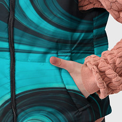 Детский жилет Мраморный малахитовый узор из изумрудных разводов, цвет: 3D-светло-серый — фото 2