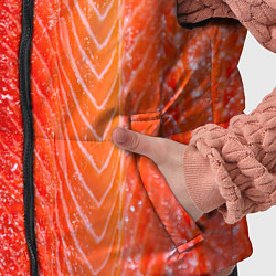 Детский жилет Лосось филе текстура, цвет: 3D-черный — фото 2