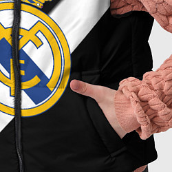 Детский жилет Реал Мадрид черно белые полосы, цвет: 3D-черный — фото 2