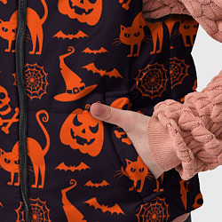 Детский жилет Паттерн с символами праздника Хэллоуин, цвет: 3D-черный — фото 2