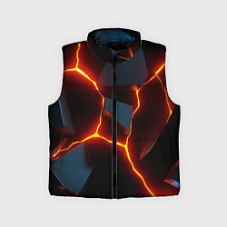 Детский жилет Трещины неоновые