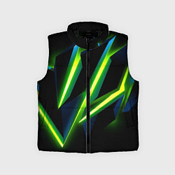 Детский жилет Geometric neon