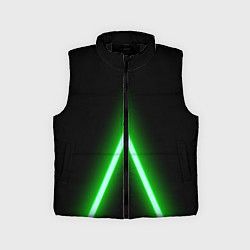 Детский жилет Color neon green, цвет: 3D-черный