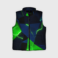 Детский жилет Neon tile green