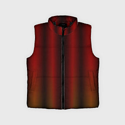 Детский жилет Neon red orange lines