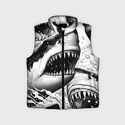 Детский жилет Белая акула - стая