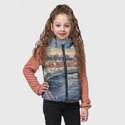 Детский жилет Новогодние праздники в Москве, цвет: 3D-черный — фото 2