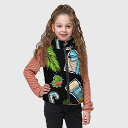 Детский жилет Christmas soul, цвет: 3D-черный — фото 2