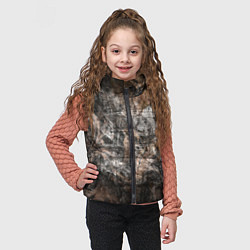 Детский жилет Абстракция - brown darkness, цвет: 3D-черный — фото 2
