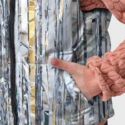 Детский жилет Новогодний дождик, цвет: 3D-черный — фото 2