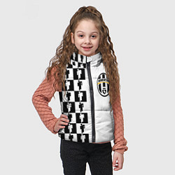 Детский жилет Ювентус паттерн люди, цвет: 3D-черный — фото 2
