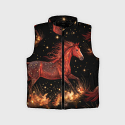Детский жилет Огненные лошади - паттерн