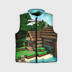 Детский жилет Minecraft House, цвет: 3D-светло-серый
