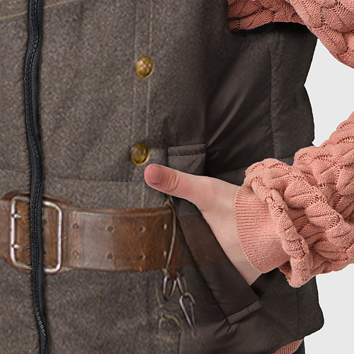 Детский жилет Шинель / 3D-Красный – фото 5