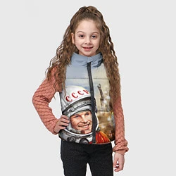 Детский жилет Гагарин взлетает, цвет: 3D-черный — фото 2
