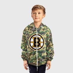 Ветровка с капюшоном детская Bruins Camouflage, цвет: 3D-белый — фото 2