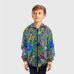 Ветровка с капюшоном детская Pat38, цвет: 3D-черный — фото 2