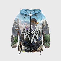 Ветровка с капюшоном детская Watch Dogs 2, цвет: 3D-черный
