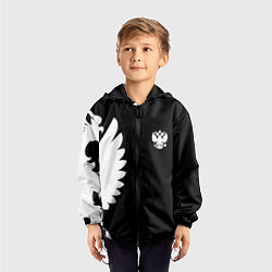 Ветровка с капюшоном детская Russia - Black collection, цвет: 3D-черный — фото 2