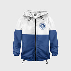Ветровка с капюшоном детская Chelsea FC: Light Blue, цвет: 3D-черный