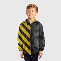 Ветровка с капюшоном детская Underground, цвет: 3D-черный — фото 2