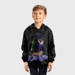 Ветровка с капюшоном детская Dizaster, цвет: 3D-черный — фото 2